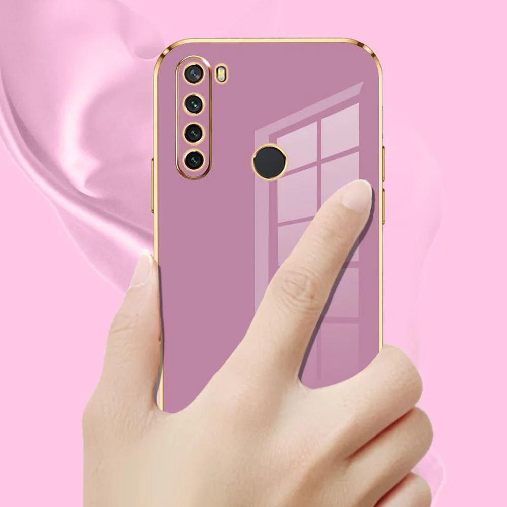 Luxury Square Plating Shockproof Phone Case with Enhanced Back Cover