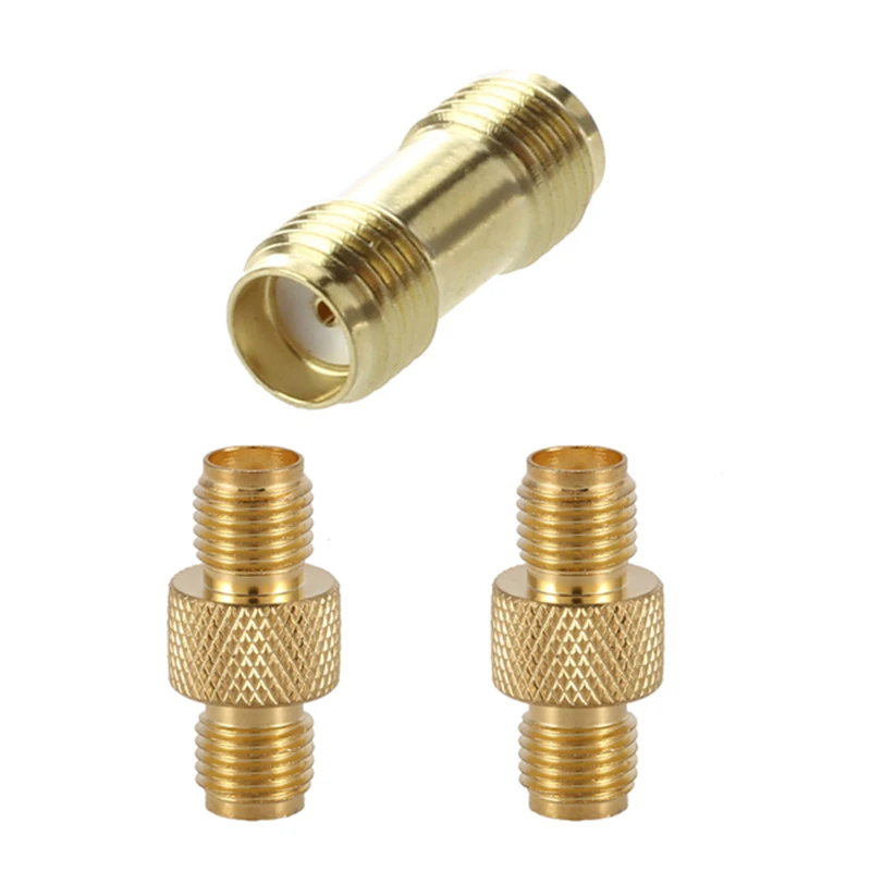 

Straight SMA Female To Female Jack RF Adapter Connector & SMA Female To Female Adapter RF Coax Connector Straight,Gold