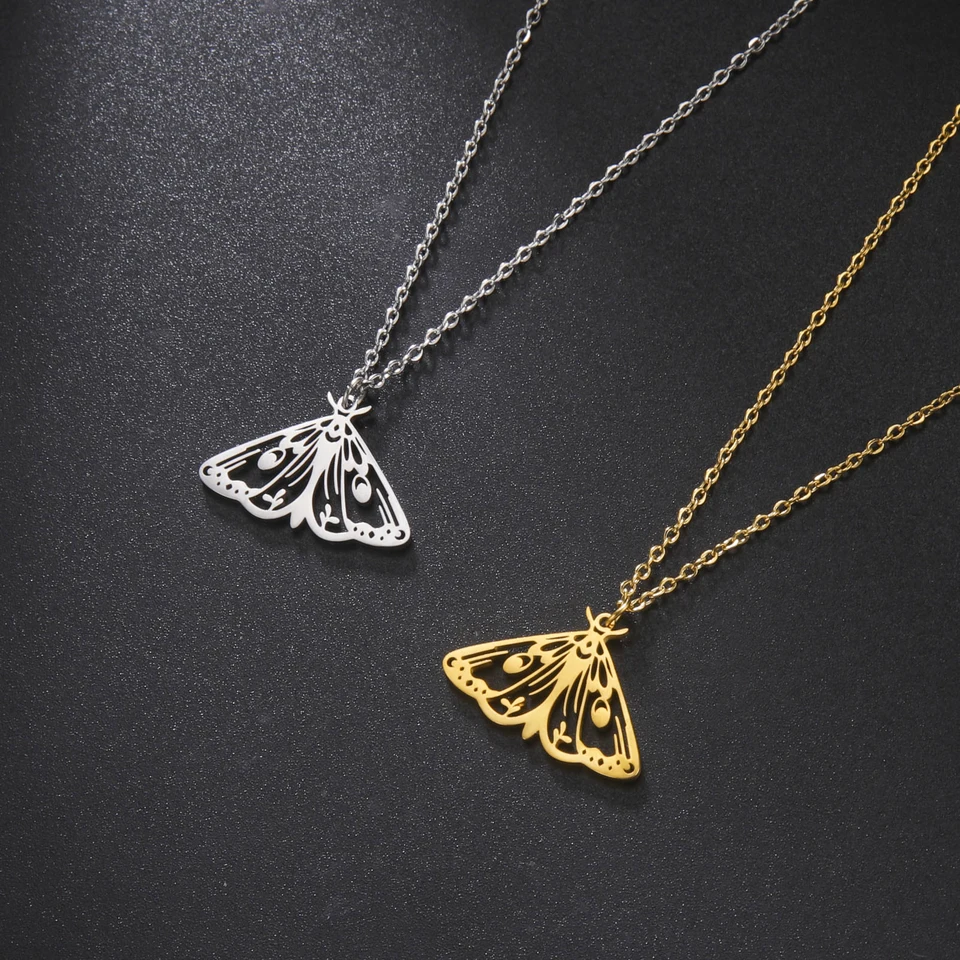 Amaxer Collana con ciondoli girocollo con stella di luna delicata in acciaio inossidabile per le donne Moda squisa estate Must-Have Gioielli per amici di festa  36