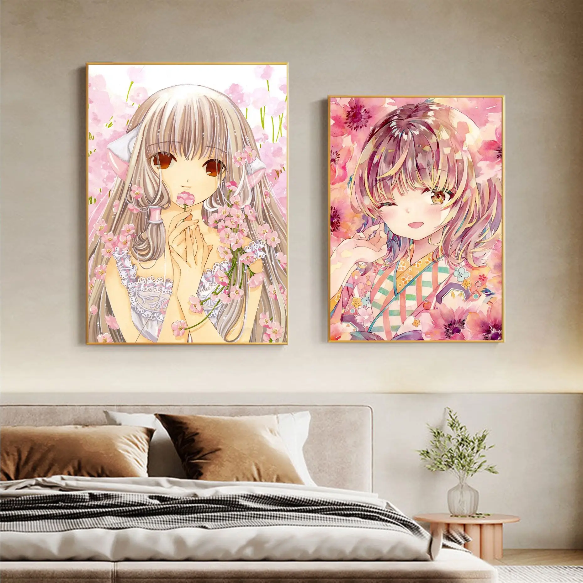 

Anime Chobits Classic Vintage Posters Fancy Wall Sticker For Living Room Bar Decoration Decor Art Wall Stickers