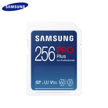 100% Original Samsung Pro Plus SD Card 32GB 64GB 128GB 256GB High Speed U3 V30 Class 10 UHS-I Memory Card For Professionals 1