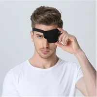 1PCS Black Single Eye Patch Adjustable 3D Foam Groove Eyeshades For Lazy Eyes Medical Use Concave Eye Patch 1