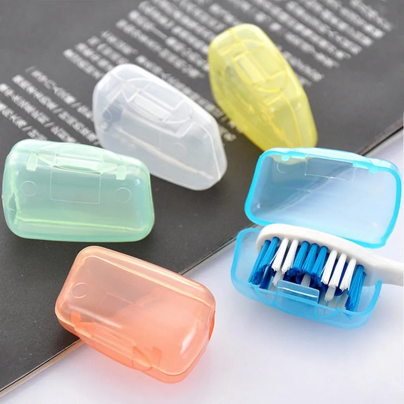 

5/10pcs/set Portable Travel Toothbrush Case Cover Kids Toothbrush Packing Organizer Waterproof Dustproof Protect Box Random