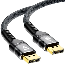 Displayport 1.4 Cable 8K DP Cable 8K 60Hz 4K 144Hz 2K 165Hz 32Gbps Video Audio Cable for Laptop TV Xbox Series Projector Monitor