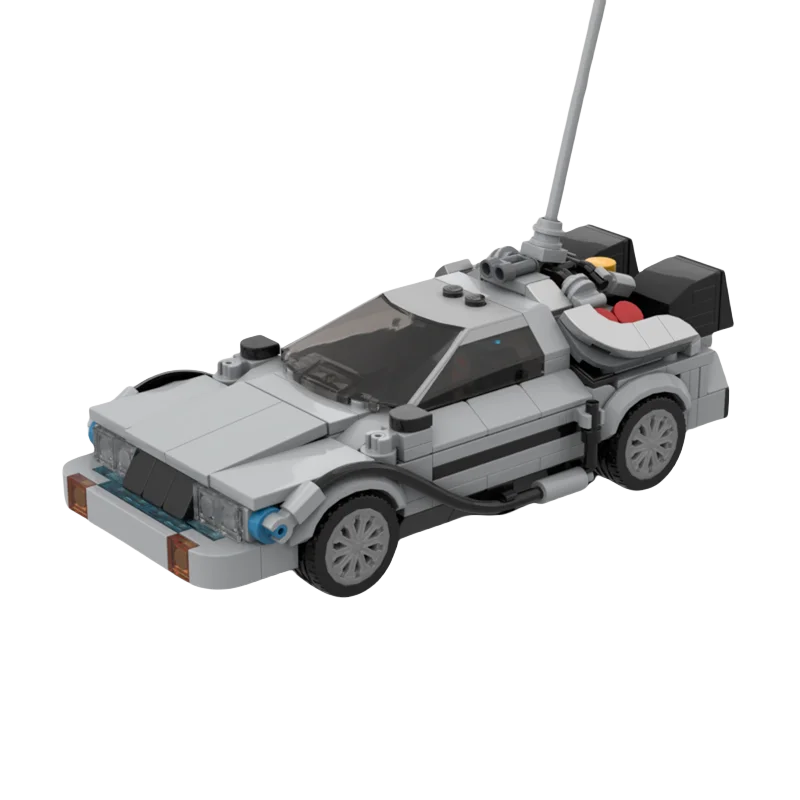 1985 DMC DeLorean Time Machine Speedster – DIY-Bausteinset, Rennmodell für Kinder, perfektes Weihnachtsgeschenk