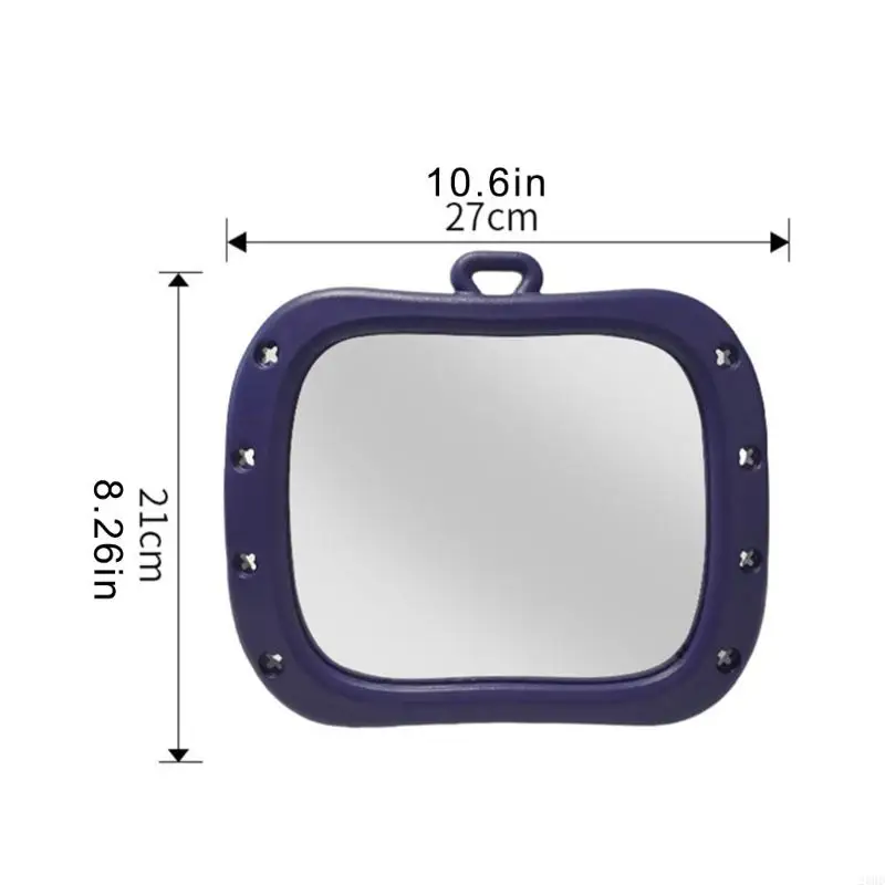 23GD 1 Set Rear Seats Baby Mirror with Adjustable Fixing Belt Buckle for Safe Driving