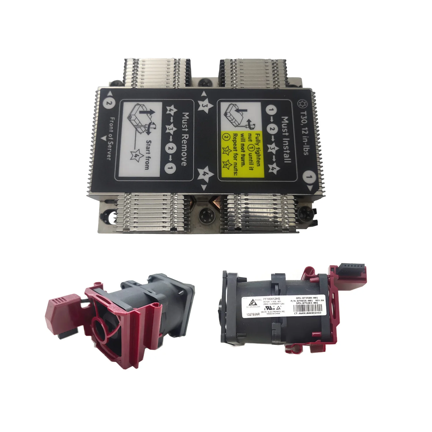 Dissipatore Di Calore Del Server Con 2 Ventole Per H Dl580 Dl360 Dl560 G10 872452-001 873588-001 867650-00 875283-001 Ventola Del Dissipatore Di Calor