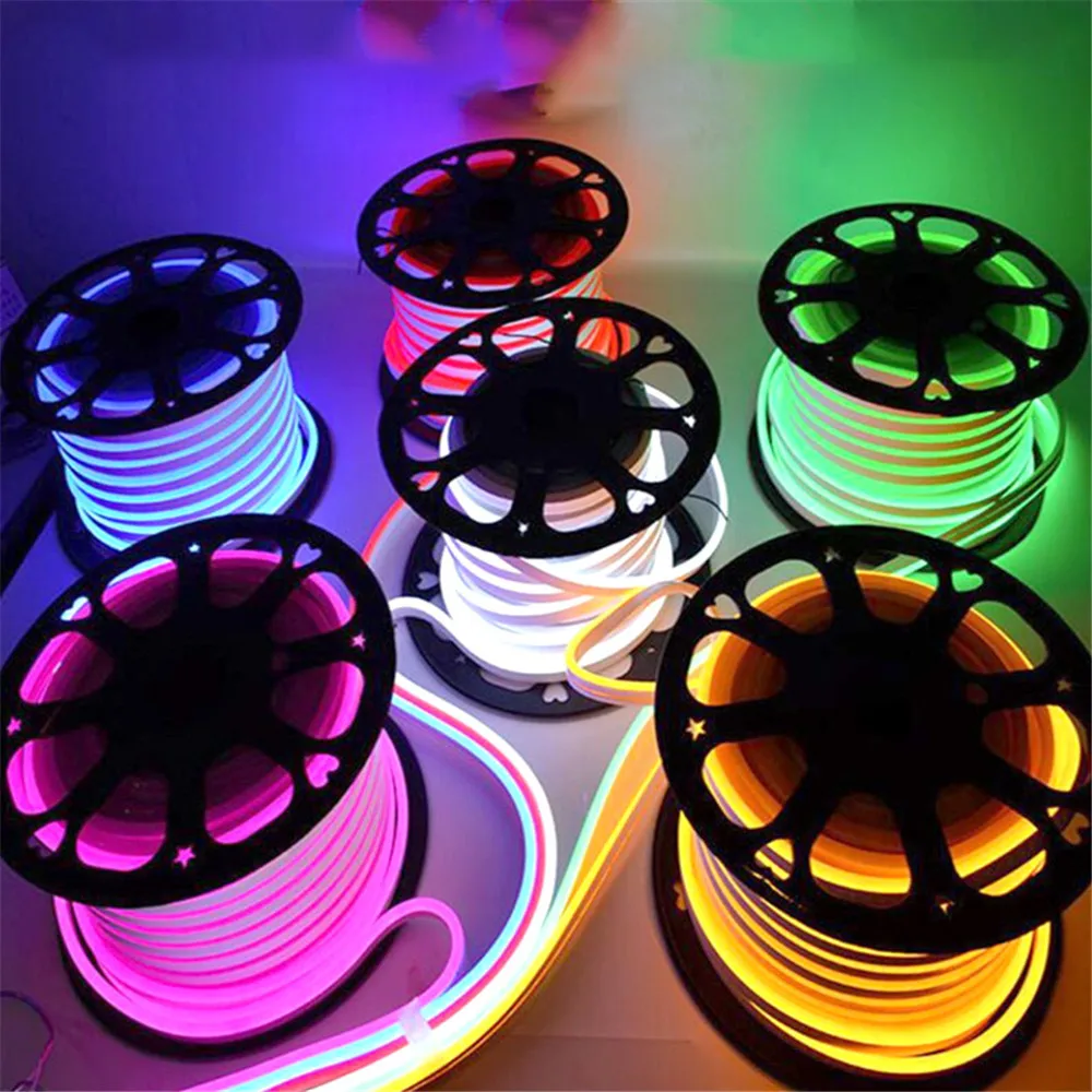 

LED Strip Outdoor Waterproof Flex Tape 220V Flexible Neon Light Aquarium Tira Impermeable Christmas Living Room Decoration Lamp
