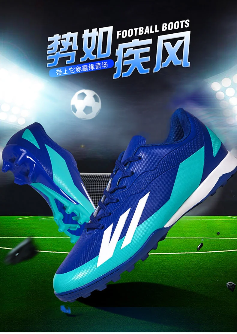 Description Picture 3 of itemNew Mid-top Soccer Shoes Men Non-Slip FG/TF Football Boots Cleats Hot-selling High-quality Match Sneakers Futsal Indoor
