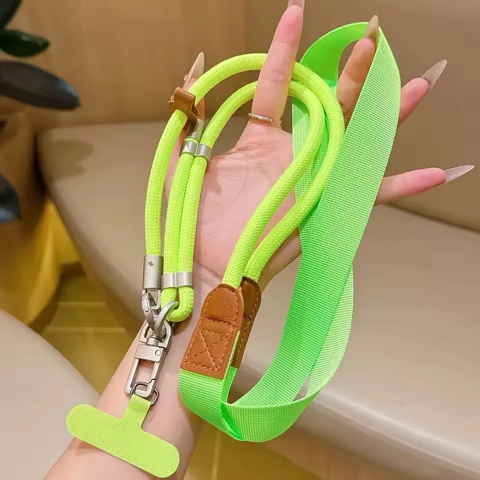 Adjustable Crossbody Phone Lanyard with Wide Straps