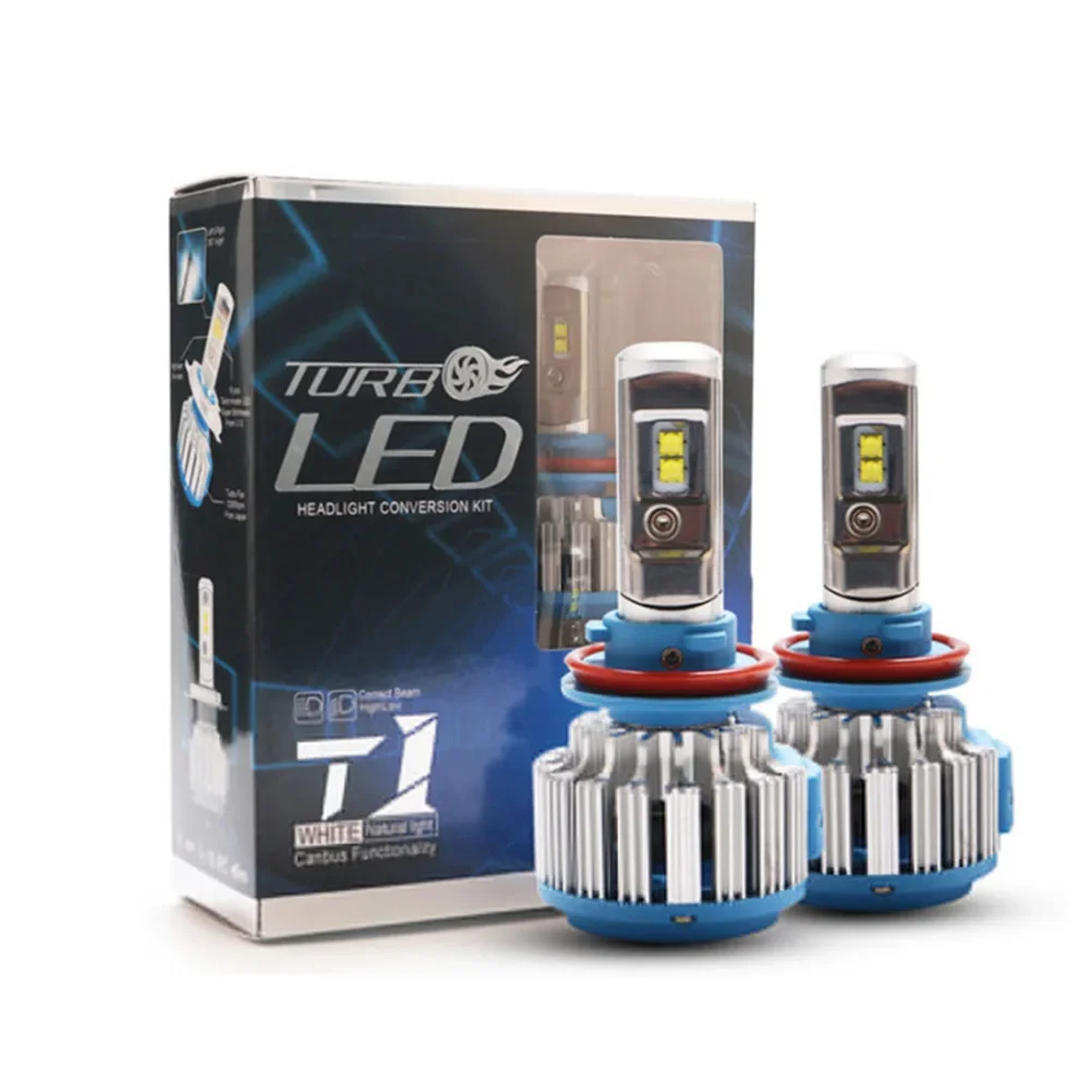 

70W T1 Car Headlights Ultra Bright Bright LED Modified Headlights H4 H7 H3 9005 9006 H11 H8 Headlights CREE 4800LM 6000K