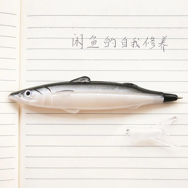 바다 물고기 볼펜, 귀엽고 창의적인 재미있는 문구류, 학교 용품, 0.5mm, 1PC
