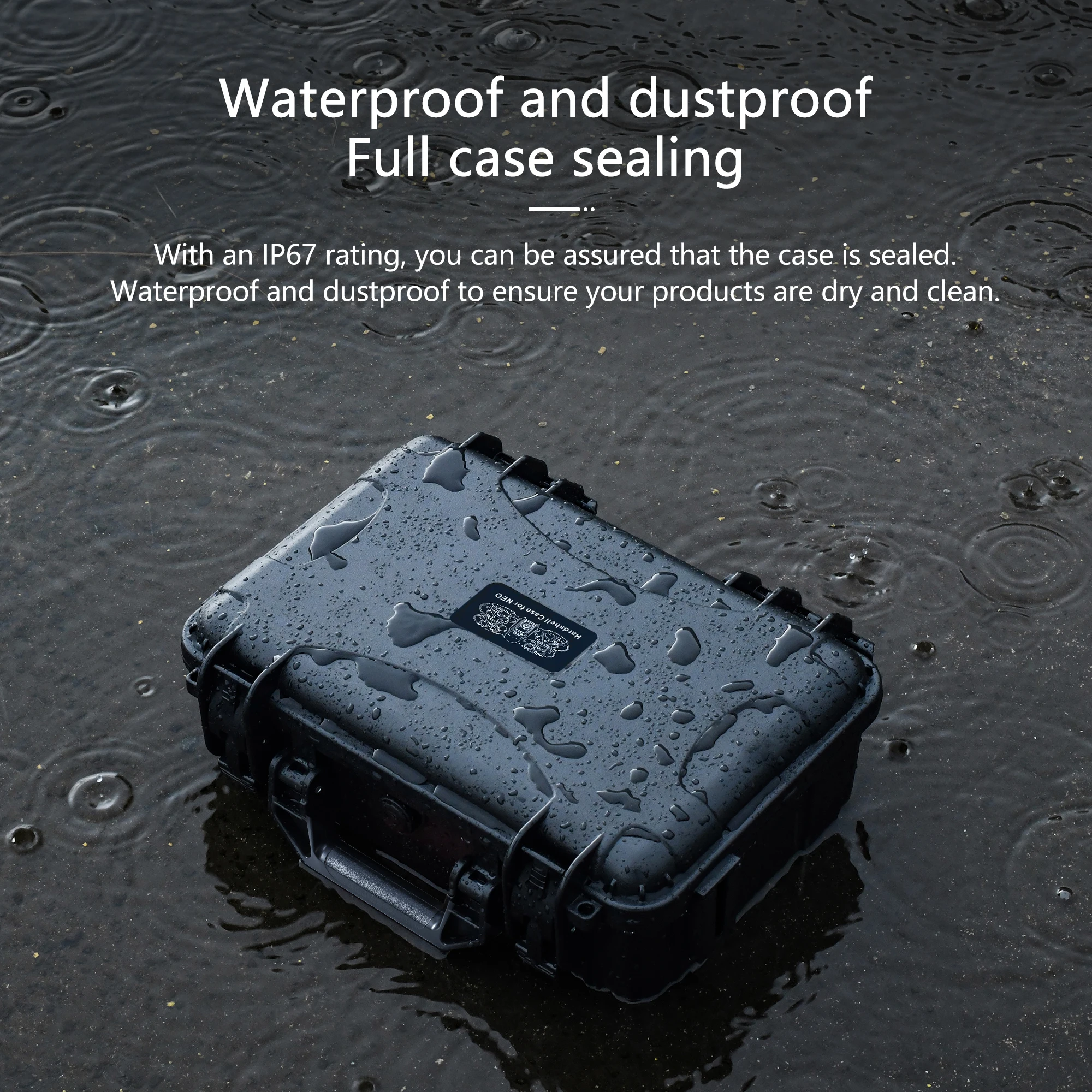 STARTRC Neo Case Waterproof Carrying Hard Case for DJI Drone Neo Fly More Combo with RC-N3 Remote Controller