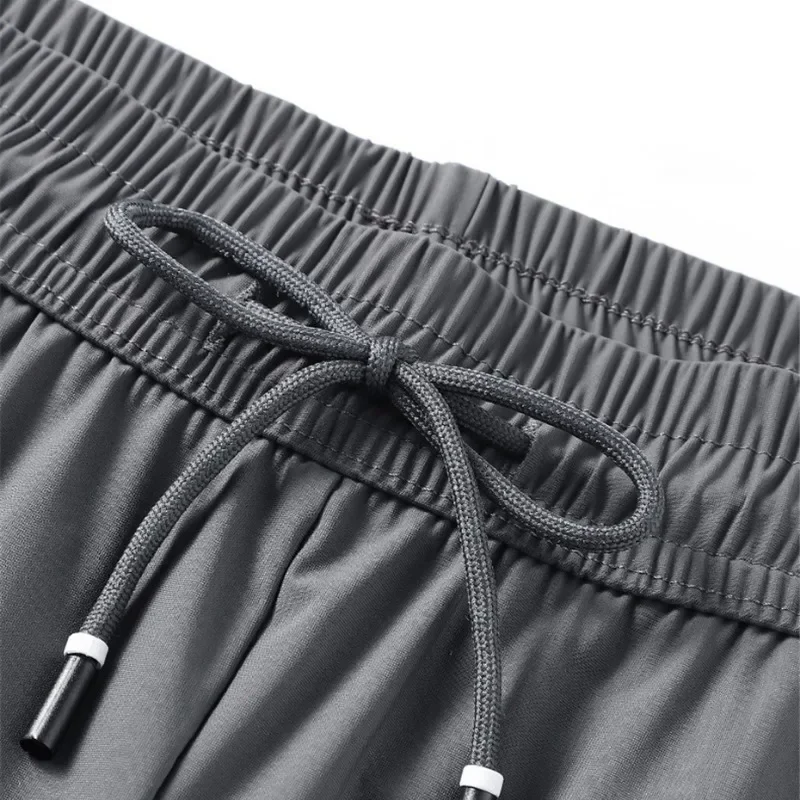 Casual Pants Summer Cool Pants Men 8XL Plus Szie Sweatpants Fashion Casual Stretch Pants Male Big Size 7XL Summer Trousers Black Grey