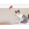Cat Collar Interactive Toy Feather Teasing Cat Stick with Bell Cats Collar Toys Kitten Training Playing Teaser Wand Pet Supplies 2