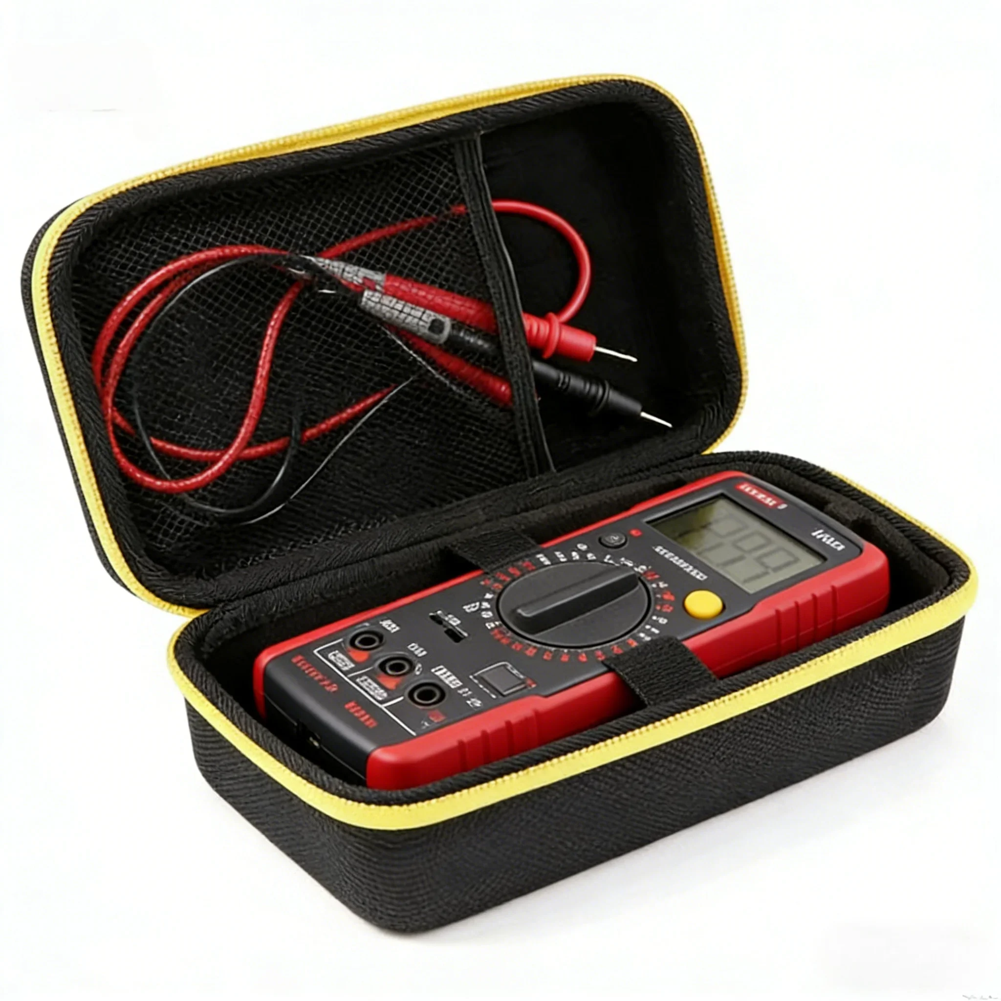 Tragbare Stoßfeste EVA-Aufbewahrungstasche für Fluke Multimeter F115C F117C F17B+ Elektriker-Testgerät Tragetasche mit Organizer