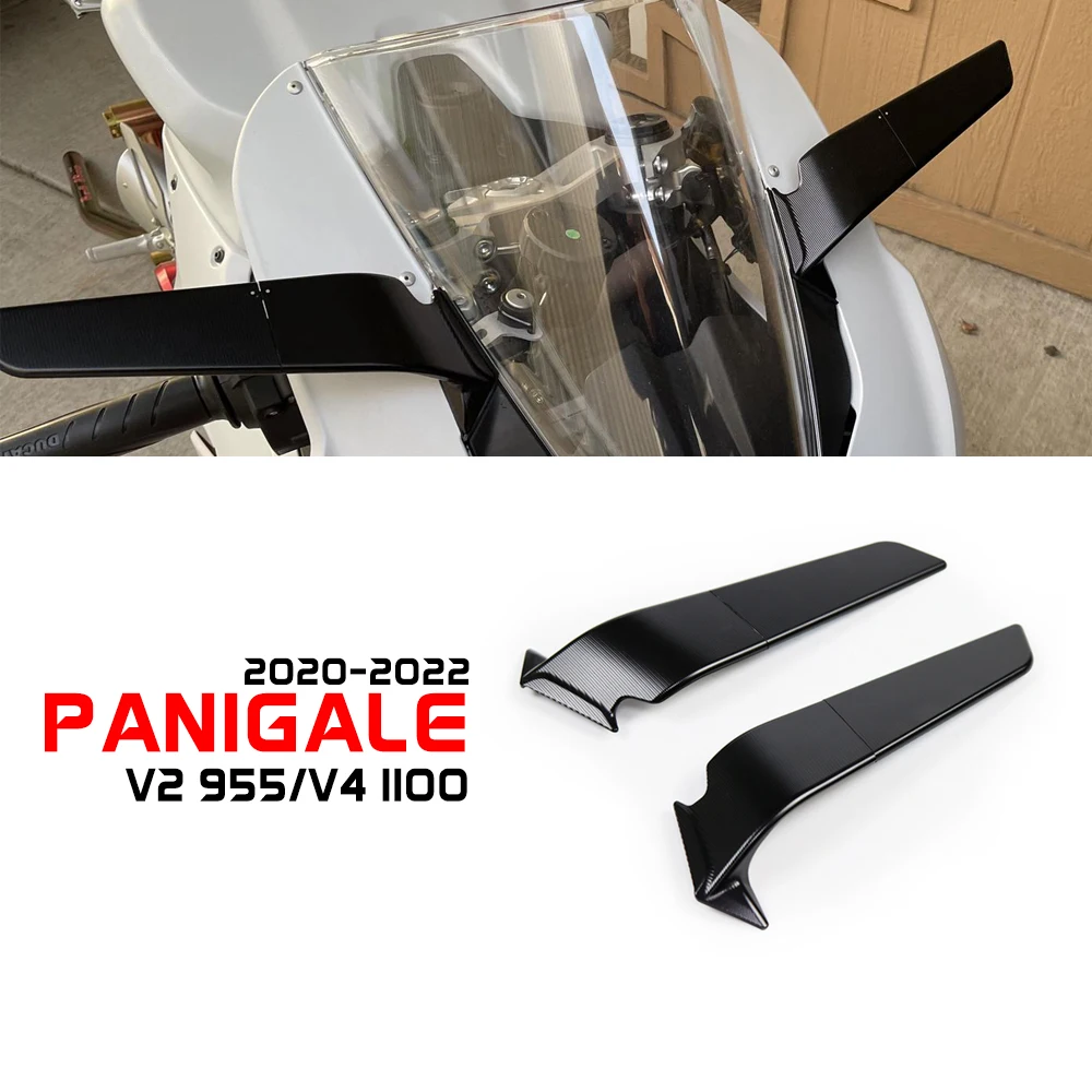 

Panigale V2 Accessories for Ducati PanigaleV2 955 V4 1100 2020-2023 Motorcycle Stealth Mirrors Adjustable Winglets Aluminum