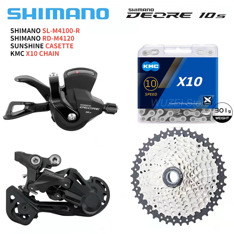 Переключатель передач Shimano Deore m4100 10 скоростных рычагов переключения 36T 40T 42T 46T 50T