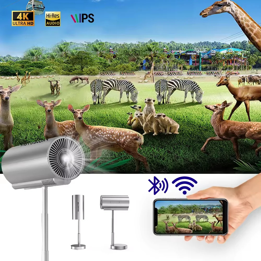 ATB Home Theater Project 4K High Brightness HD TV Portable with LED Lamp Android 9 System 2024 hot selling produce TS-3 1