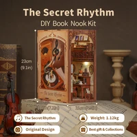 CUTEBEE Book Nook Kit Miniature DIY Book Nooks Touch Light With Furniture Children Birthday Gift  (Secret Rhythm) 2