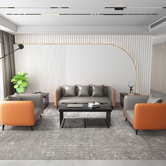 세련되고 편안한 사무실 공간을 위한 oein 섹션 3 리클라이너 소파