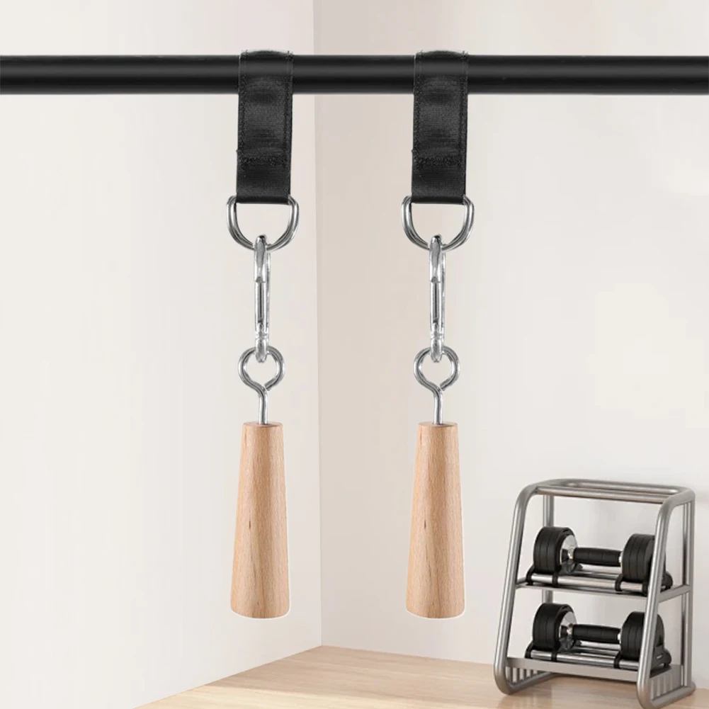 Pull Up Gripper Strengthener Wooden Fitness Climbing Grips Trainer Rock Climbing Bouldering Training Tool