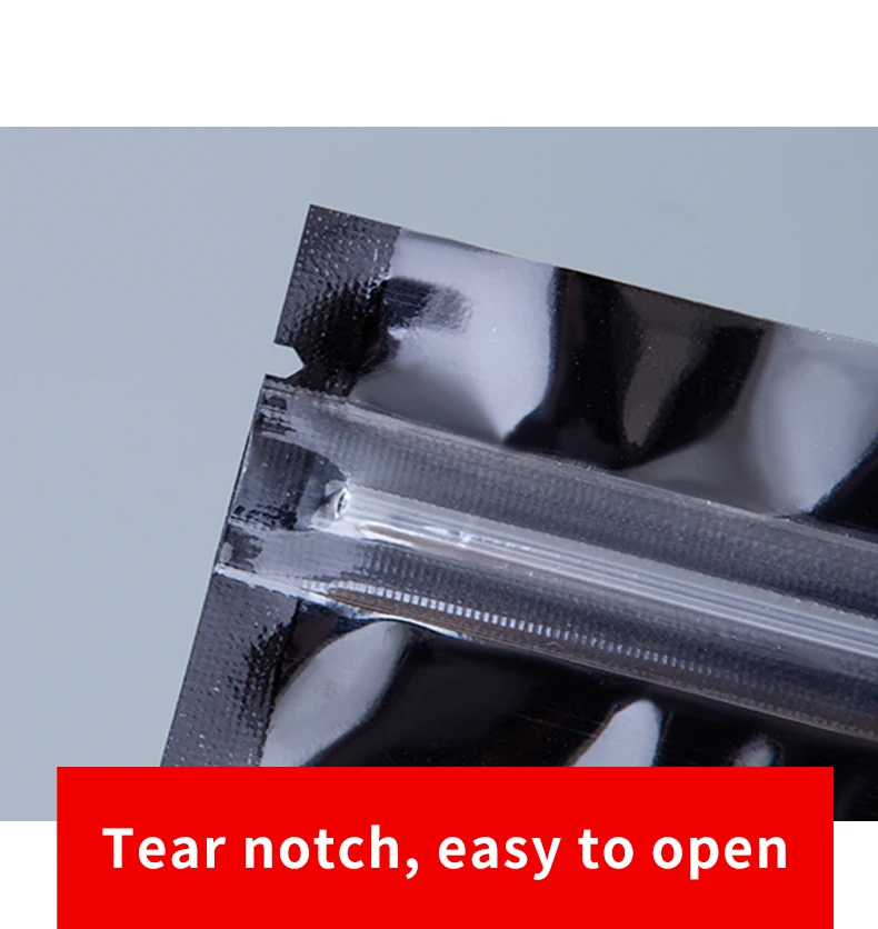 50/100 Stück Wiederverschließbare Schmuck-Geschenktüten, Mini-Ziplock Aluminiumfolie-Polymerfolienbeutel für Süßigkeiten, Lebensmittel und Party-Aufbewahrung – Detail 6