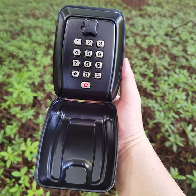 Key Box Wall Mounted Large Key Box Secure Waterproof Outdoor Key Box With 12 Code Rustproof Weatherproof Heavy Duty Key 4