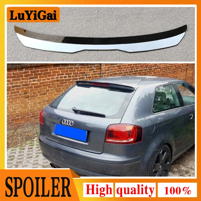 Auto Posteriore Tetto Spoiler Lip Extension Posteriore Tronco Spoiler Lip Wing Per Audi A3 8P/ 8P Fl 2003-2012 Hatchback Ala Posteriore Tuning Auto