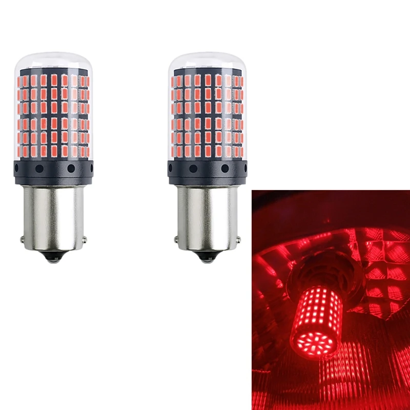 

2 шт., автомобильные лампы P21W Ba15s 1156 3014 144SMD