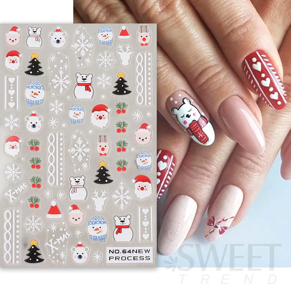 Christmas nails | Xmas nail art, Christmas nails acrylic, Christmas nail art