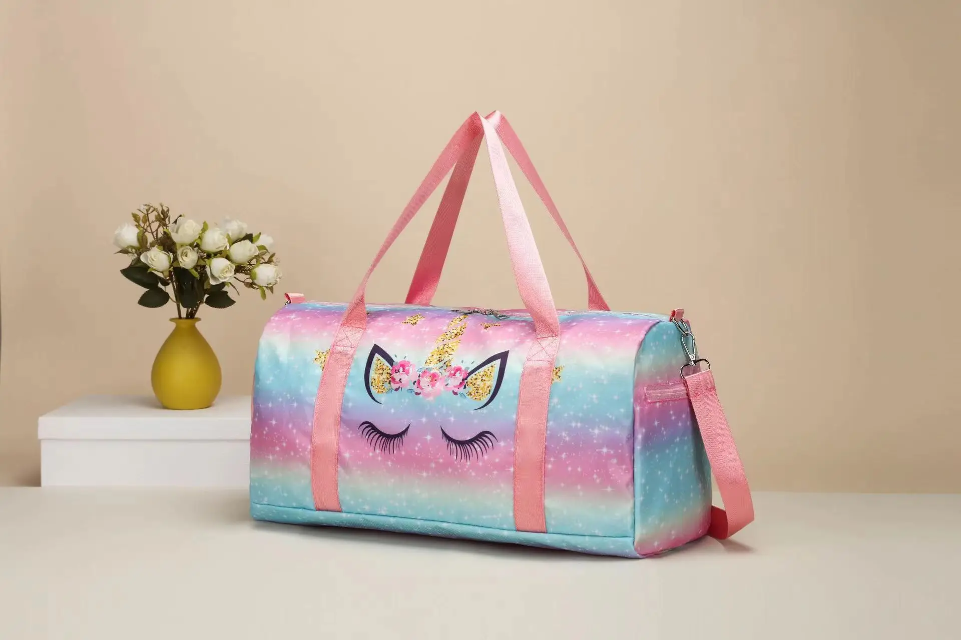 Travel Bags Large Capacity Outdoor Travel Bag Unicorn Print