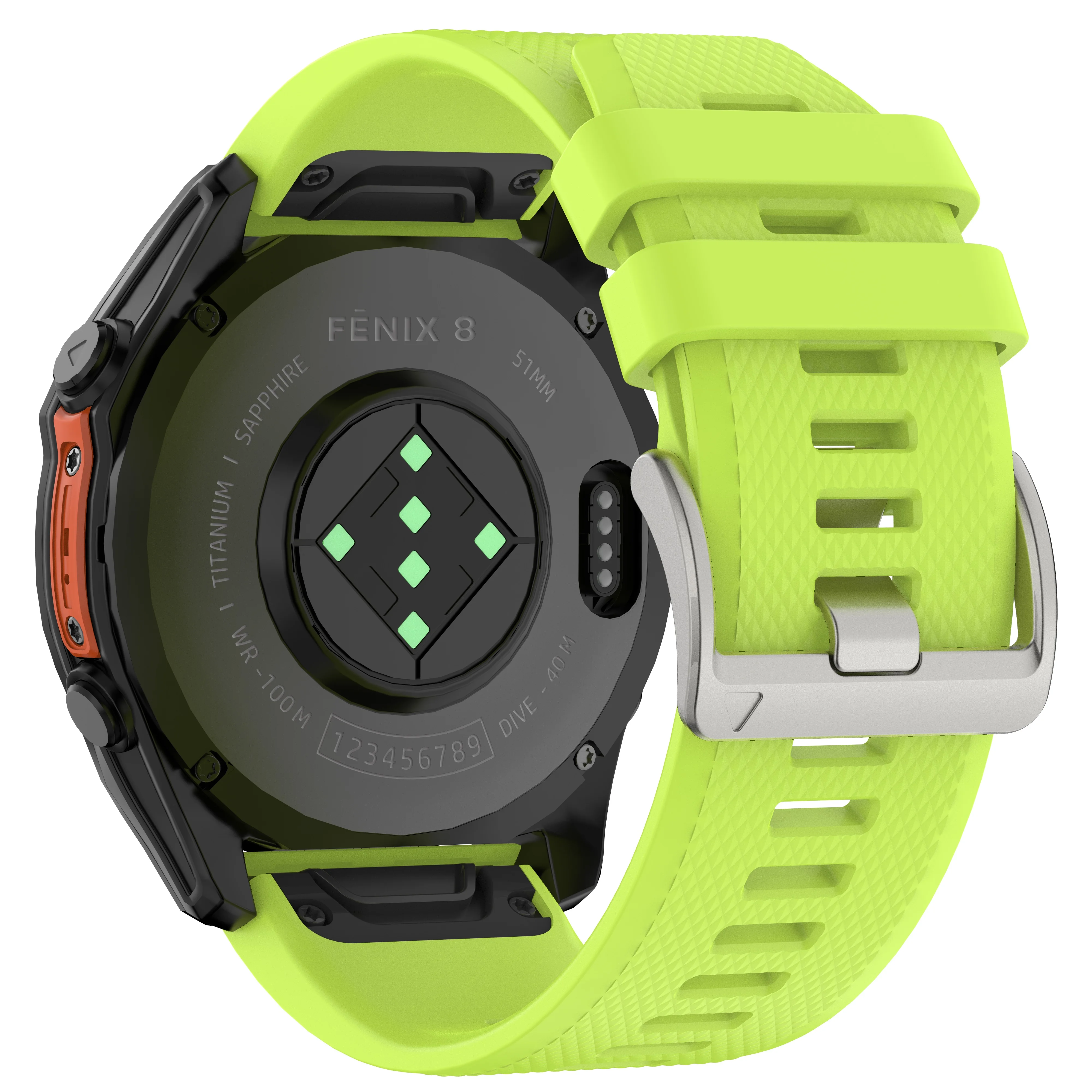 Premium QuickFit Soft Silicone Watch Band Strap, 22-26mm,