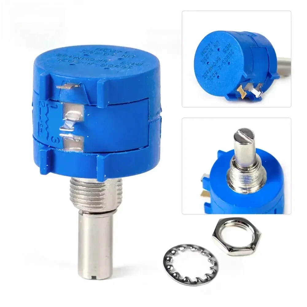 1PCS 3590S Precision Multiturn Potentiometer 100R 200R 2K 5K 10K 20K 50K 100K Ohm Adjustable Resistor