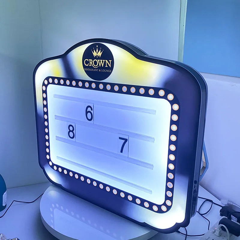LED VIP Marquee Message Light Box Interchangeable One Set Letter for Event
