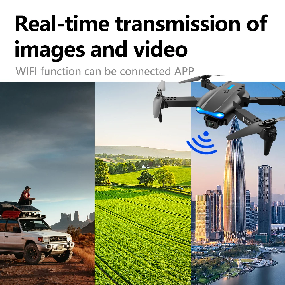 Nový one-click prodleva E99 UAV 360-degree rotujícího skládací MINI daleký ovládání WIFI vzdušný fotografie kvadrokoptéra hračka helikoptéra