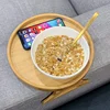Sofa Tray Table Armrest Clip-On Tray Natural Bamboo Practical TV Snack Tea Tray for Remote Control Coffee Snacks 2
