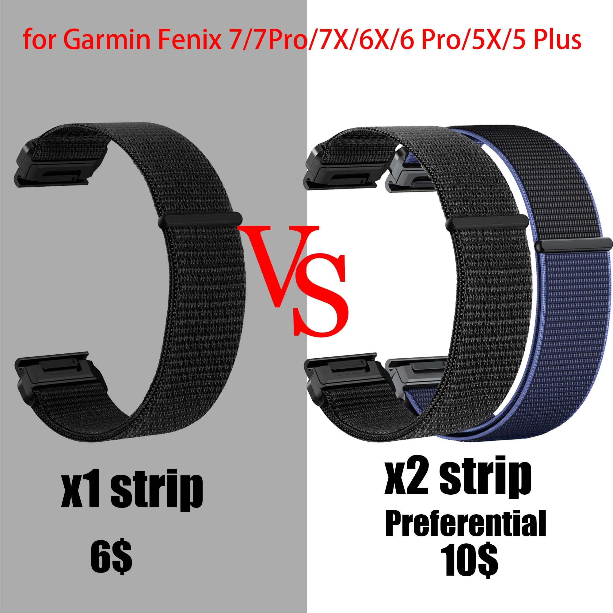 22mm Nylon Armband Für Garmin Uhren - Quick Fit Band Fenix 7/8, Venu 3, Tactix