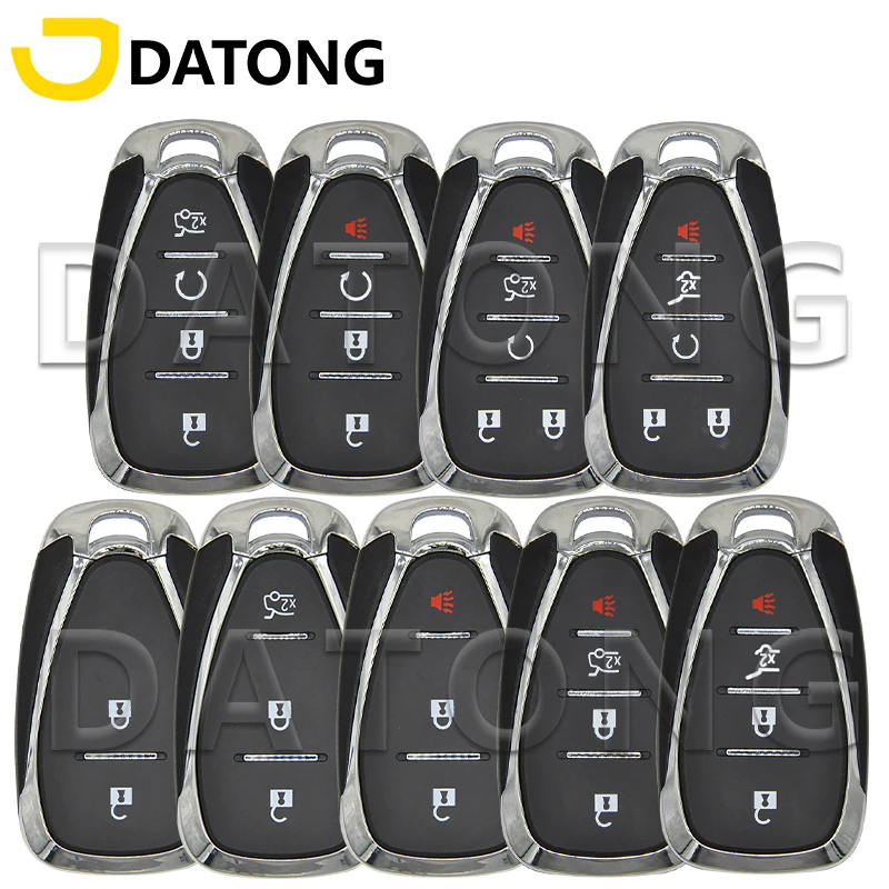 Datong World Car Remote Key Shell Case For Chevrolet Camaro Equinox Cruze Malibu Spark 2016-2020 3 4 5 Button Replace Smart Card