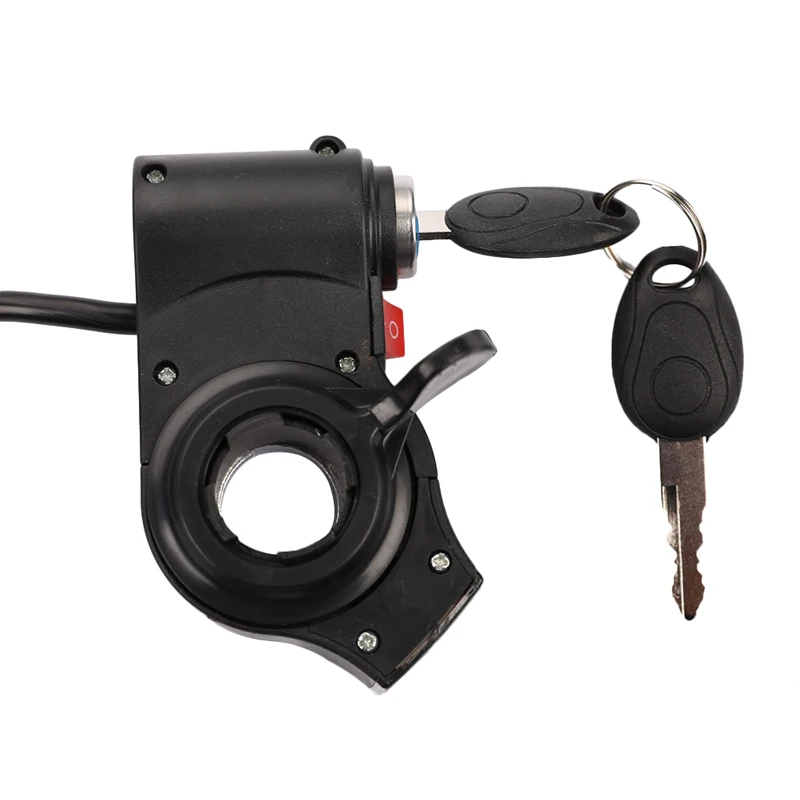 

Electric Bicycle Handlebar Throttle Accelerator Grip Throttle Key Lock Switch