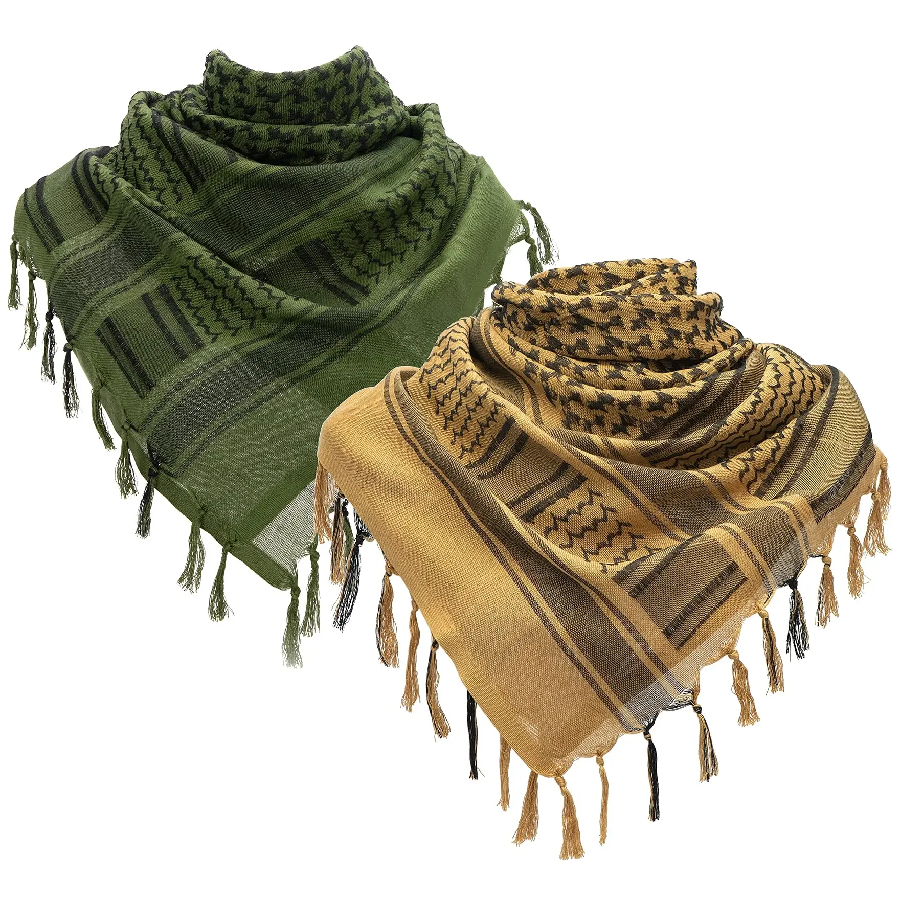 Tactical Scarf Men Women Tactical Keffiyeh Shemagh Arab Scarf Shawl Neck Cover Head Wrap 100% Cotton Winter Scarves