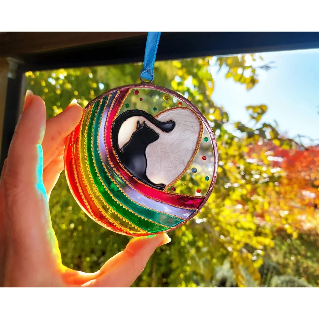 

Pet Memorial Sun Catchers Cute Hanging Pendant for Window Door Porch