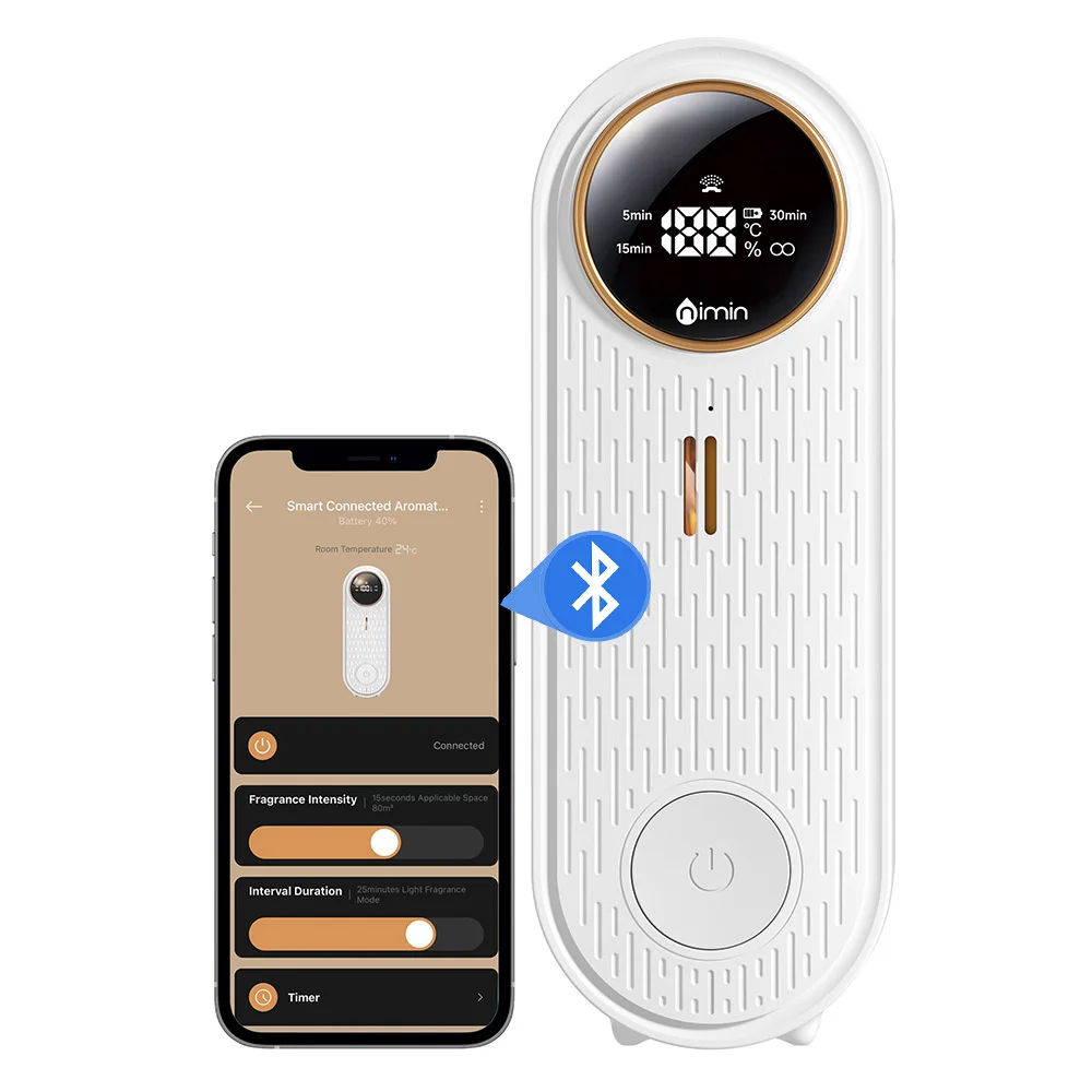 موزع روائح الزيوت العطرية مع التحكم في التطبيق، نا...