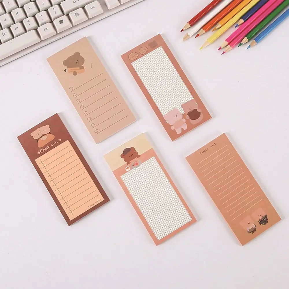 

Hand Account Sticky Notes Cartoon Students Stationery 50 Sheets/Book Note Paper Biscuits Bear Memo Pad School