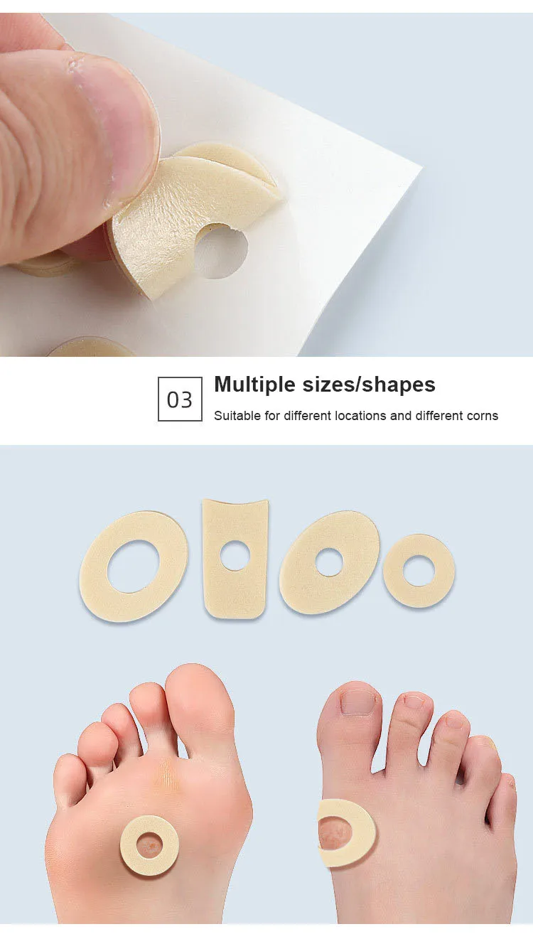 30pcs Sheet Callus Cushions Shoes Heel Pad Foam
