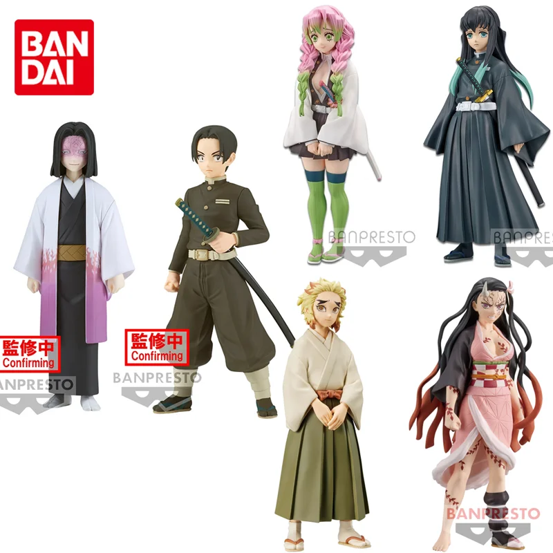

Banpresto оригинальный, рассекающий демонов, сепия, цвет ver. Аниме экшн-фигурки Kanroji Mitsuri Ubuyashiki Kagaya, игрушки для мальчиков, детские подарки