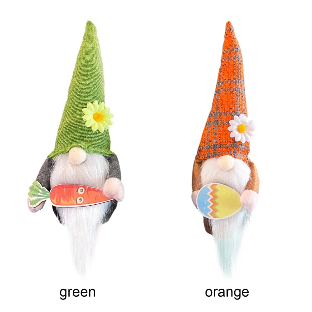 

Easter Gnome Stuffed Christmas Green New Year Plush Orange 30 X 12 Cm Cute