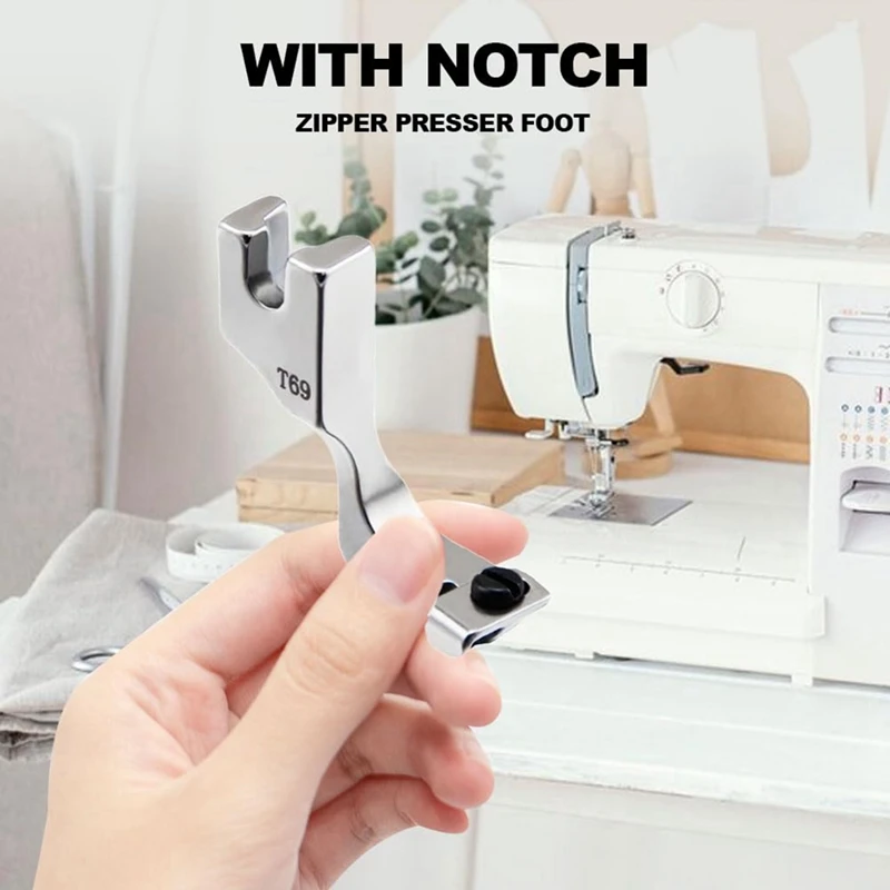 Adjustable Invisible Zipper Guide Presser Foot For Sewing Machine, New Zipper Foot For Sewing Machine Accessories