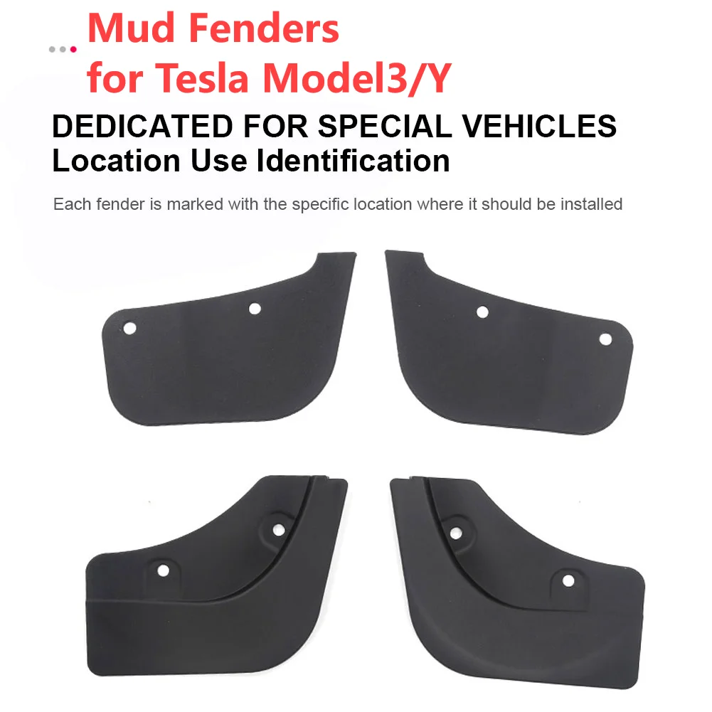 LUCKEASY per Tesla Model Y 2020-2024 paraspruzzi ruota posteriore accessori  per la modifica dell'auto modello 3 paraspruzzi parafanghi Kit - AliExpress