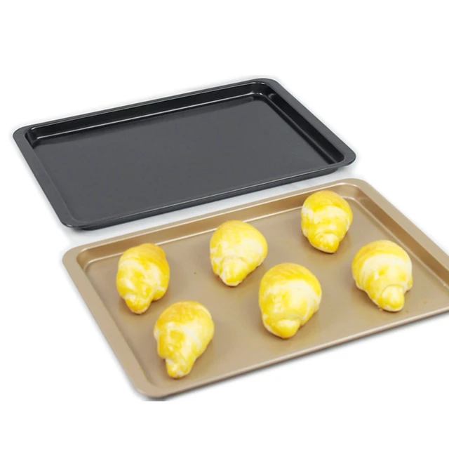 Baking Tray Set, Nonstick Cookie Pan Set Professional Baking Sheet,  Bakeware Rectangular Cake Pan For Oven 3-Pieces - AliExpress